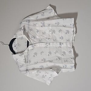 Rosy Collared Shorts Set  - Baby's Breath